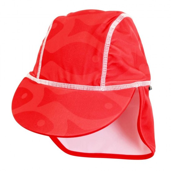 Sapca Fish red 1-2 ani protectie UV Swimpy