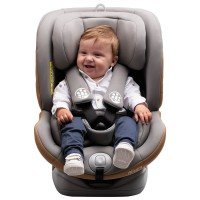 Scaun auto Allegra rotativ cu Isofix 0-36kg gri KidsCare
