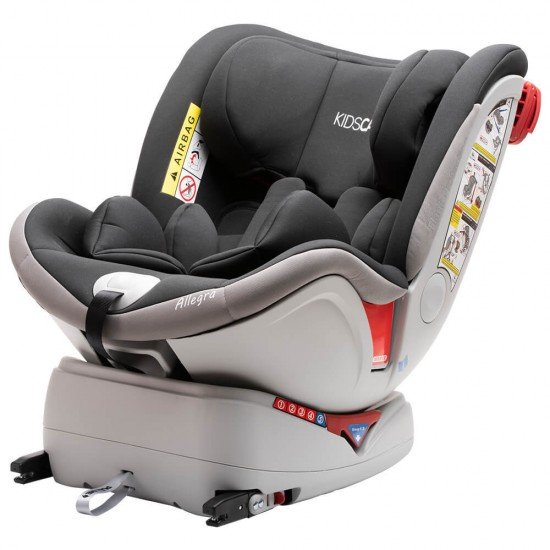 Scaun auto Allegra rotativ cu Isofix 0-36kg negru KidsCare