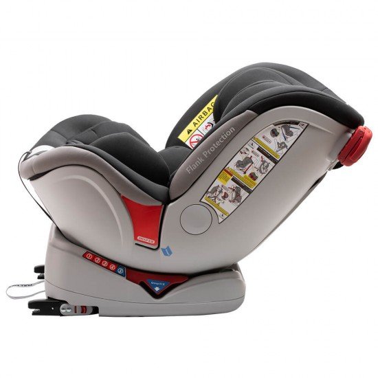 Scaun auto Allegra rotativ cu Isofix 0-36kg negru KidsCare