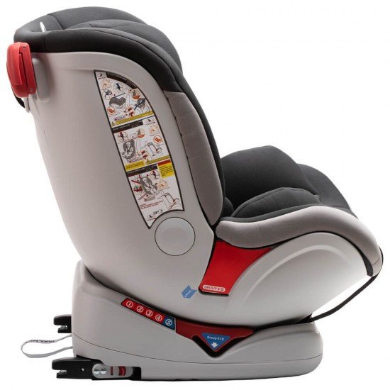 Scaun auto Allegra rotativ cu Isofix 0-36kg negru KidsCare