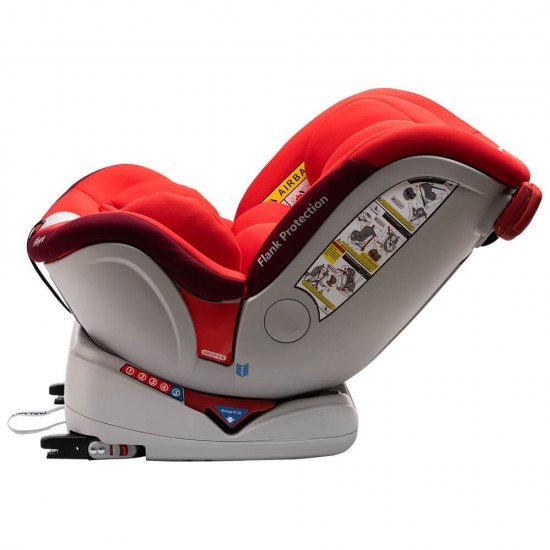 Scaun auto Allegra rotativ cu Isofix 0-36kg rosu KidsCare