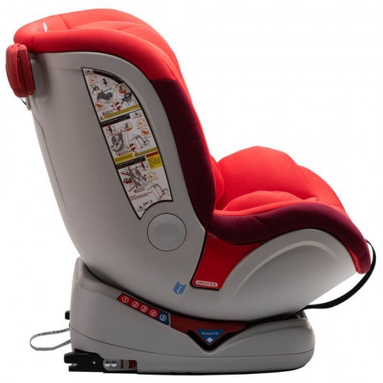 Scaun auto Allegra rotativ cu Isofix 0-36kg rosu KidsCare