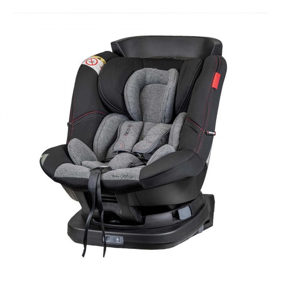 Scaun auto Millo rotativ 360 grade cu Isofix 0-18 kg Negru Coletto