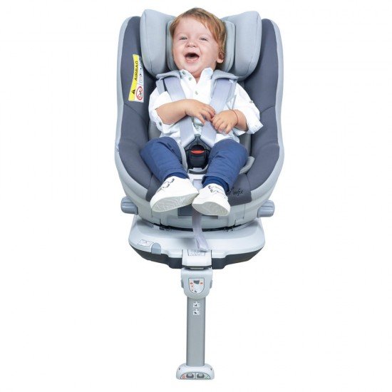 Scaun auto Rear Facing rotativ Tiago 0-18 kg gri KidsCare