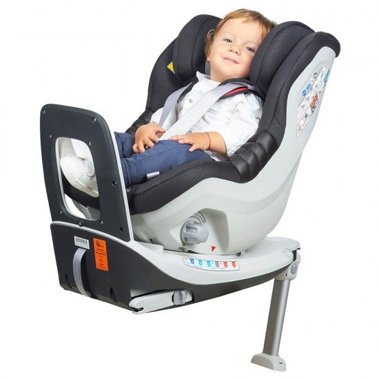 Scaun auto Rear Facing rotativ Tiago 0-18 kg negru KidsCare