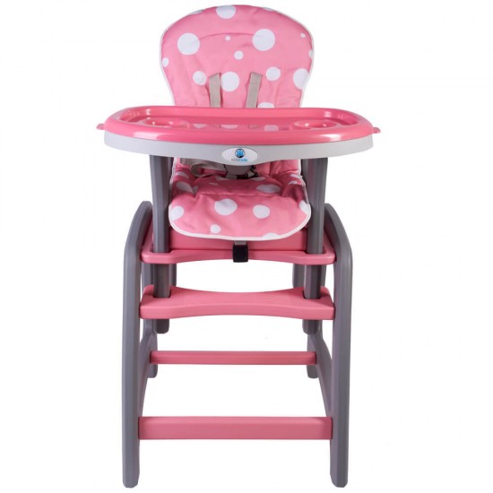 Scaun de masa multifunctional roz Kidscare