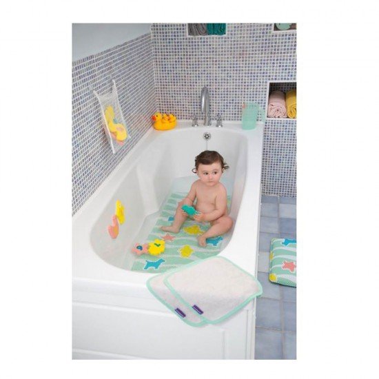 Set covoras antiderapant si genunchiera pentru baie Clevamama 3508