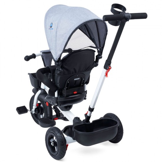 Tricicleta cu scaun rotativ Evora gri KidsCare