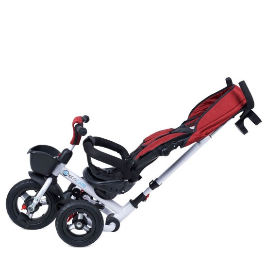 Tricicleta pliabila cu scaun rotativ Davos rosu KidsCare