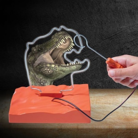 Jucarie educativa 2 in 1 T Rex Buzz Wire Brainstorm Toys E2049