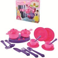 Accesorii bucatarie copii 18 piese Princess Maya and Friends Ucar Toys UC142