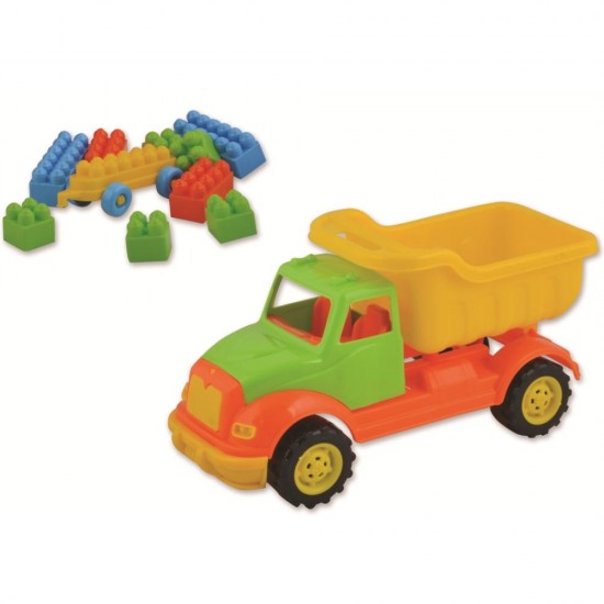 Autobasculanta 30 cm cu 36 piese constructie Ucar Toys UC103