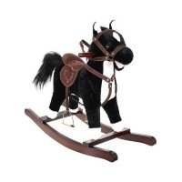 Balansoar cal interacti Negru XXL 74 cm Kruzzel MY6596