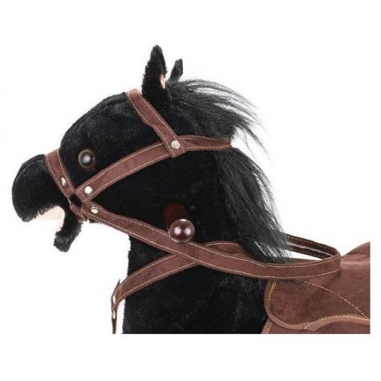 Balansoar cal interacti Negru XXL 74 cm Kruzzel MY6596