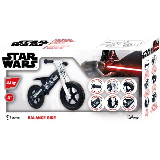Bicicleta din lemn fara pedale 12 Star Wars Stormtrooper Seven SV9913