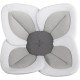 Cadita de plus si salteluta de joaca Lotus BloomingBath Alb/Gri Deschis/Gri Inchis BB105L