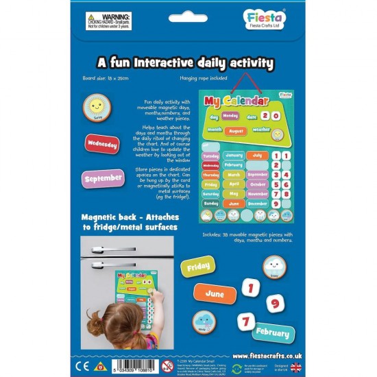 Calendar magnetic 20x26 cm Fiesta Crafts