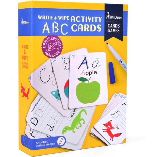 Cartonase Scrie si sterge ABC Mideer