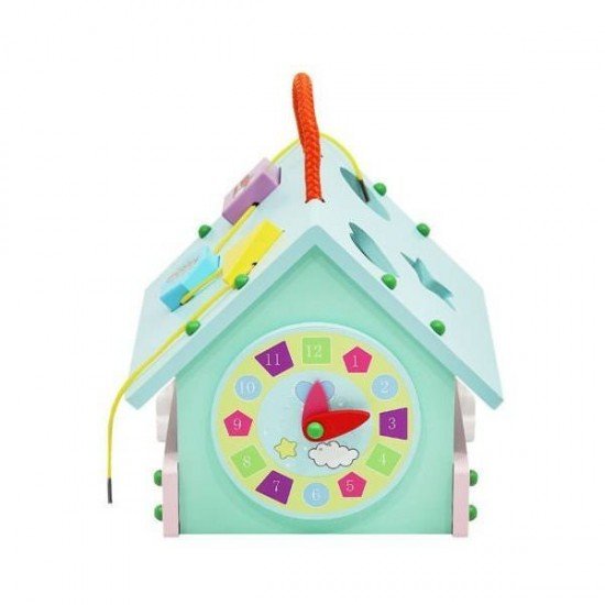 Casuta educativa din lemn cu elemente de sortare Iso Trade MY17313