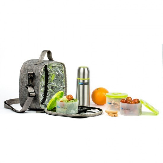Geanta termoizolanta RAZZ cu termos si recipiente hrana incluse BebeduE 20107