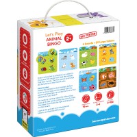 Joc educativ - Hai sa ne jucam Animal Bingo 24 piese Banana Panda
