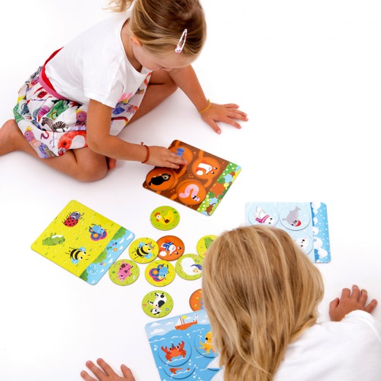 Joc educativ - Hai sa ne jucam Animal Bingo 24 piese Banana Panda