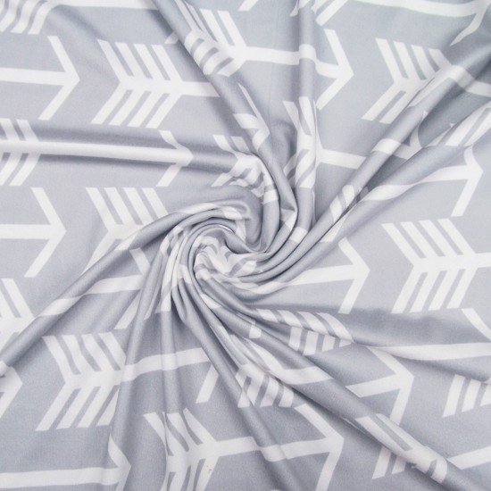 Husa multifunctionala 4 in 1- Esarfa alaptare, husa pentru cosulet auto, cos cumparaturi si scaun de masa Bambinice Gri/Alb/Arrows