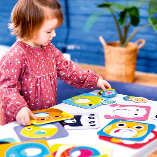 Joc asociere Mama si Puiul 24 piese Banana Panda