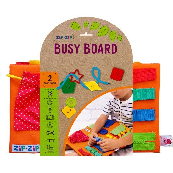 Joc de indemanare Plansa Senzoriala Busy Board Roter Kafer