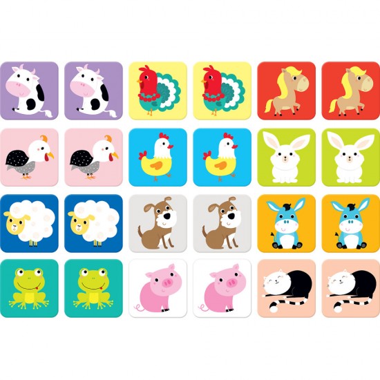 Joc de memorie Suuuper Mare 24 piese 16x16cm Banana Panda