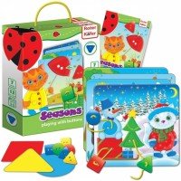Joc educativ cu nasturi Anotimpuri Roter Kafer