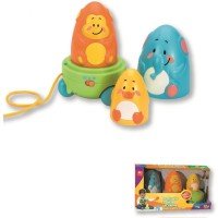 Jucarie de tras cu animale MG Love to Play