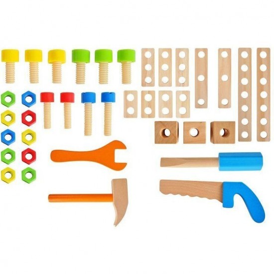 Jucarie din lemn atelier de lucru cu accesorii Kruzzel MY17253