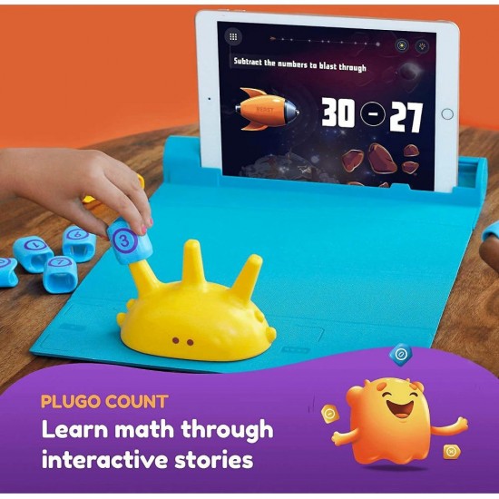 Jucarie educativa Plugo Stem Pack - Count, Letters si Link, Sistem interactiv bazat pe Realitatea Augmentata Shifu026