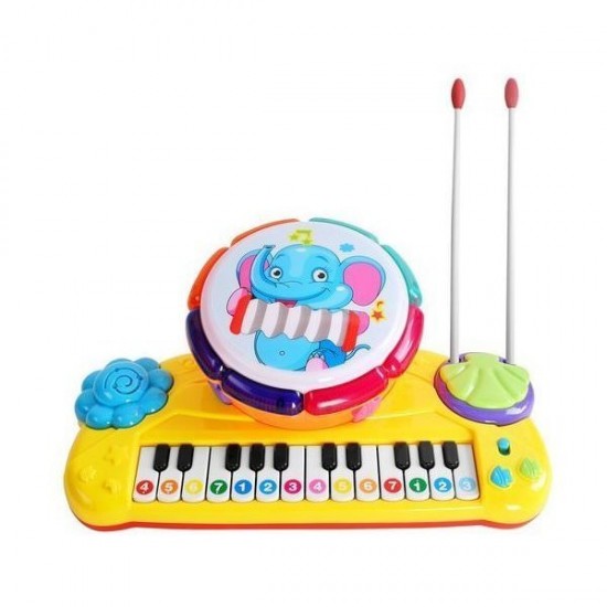 Jucarie muzicala 2 in 1 orga si toba Iso Trade MY17454