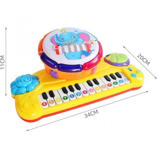 Jucarie muzicala 2 in 1 orga si toba Iso Trade MY17454