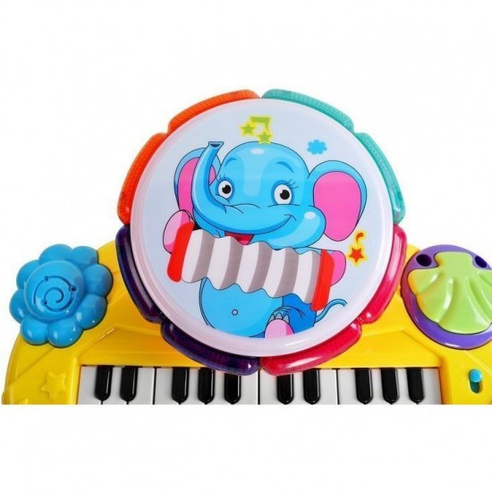 Jucarie muzicala 2 in 1 orga si toba Iso Trade MY17454