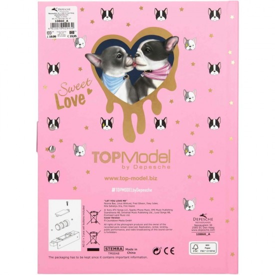 Jurnal cu cod si muzica Top Model Depesche PT10860