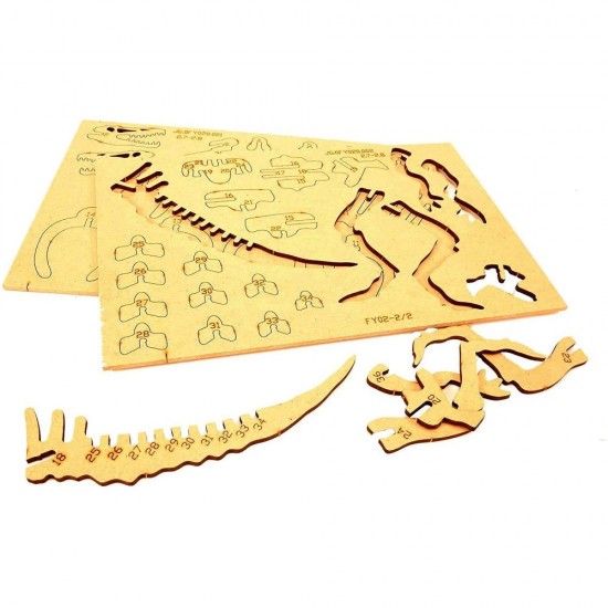 Kit constructie lemn si argila - Spinosaurus Fiesta Crafts