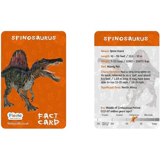 Kit constructie lemn si argila - Spinosaurus Fiesta Crafts