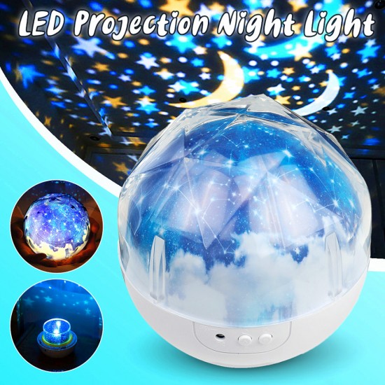 Lampa de veghe si proiector Diamond Bambinice