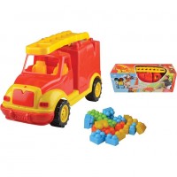 Masina pompieri 43 cm cu 38 piese constructie Ucar Toys UC85