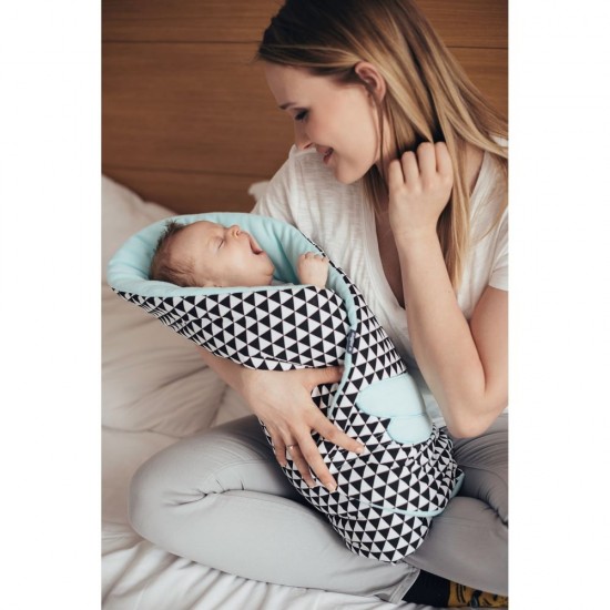 Paturica de infasat multifunctionala cu broderie Crocodil Womar Zaffiro AN-BWZF-05CR