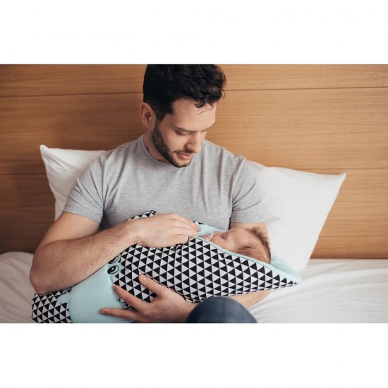 Paturica de infasat multifunctionala cu broderie Crocodil Womar Zaffiro AN-BWZF-05CR