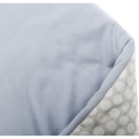 Paturica de infasat multifunctionala cu broderie Girafa Womar Zaffiro Gri/Alb AN-BWZF-05GR