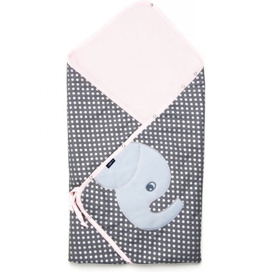 Paturica multifunctionala cu broderie Elefant Womar Zaffiro AN-OWZF-04EL