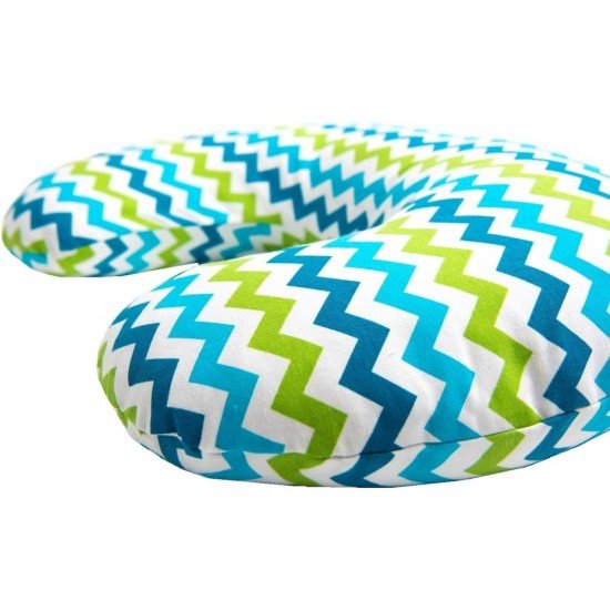 Perna de alaptat Comfort Exclusive 140 cm Womar Zaffiro Albastru/Verde AN-PKE-14