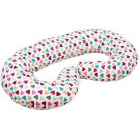 Perna pentru gravide si alaptat tip C 250 cm Infantilo Inimioare colorate F19093
