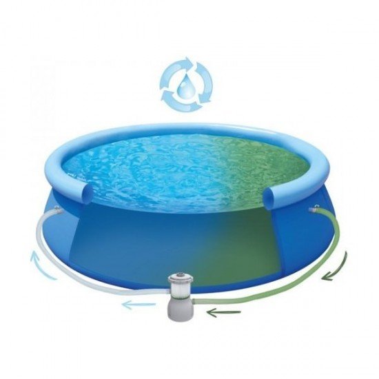 Piscina rotunda pentru gradina cu filtru si pompa incluse, 5377L, 360x76 cm Avenli MP17794